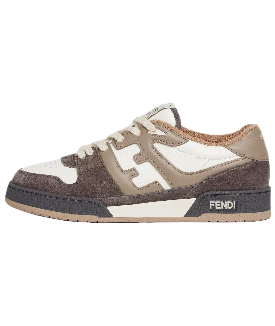 FENDI Мульти замшевые низкие кроссовки / кеды, фото 2