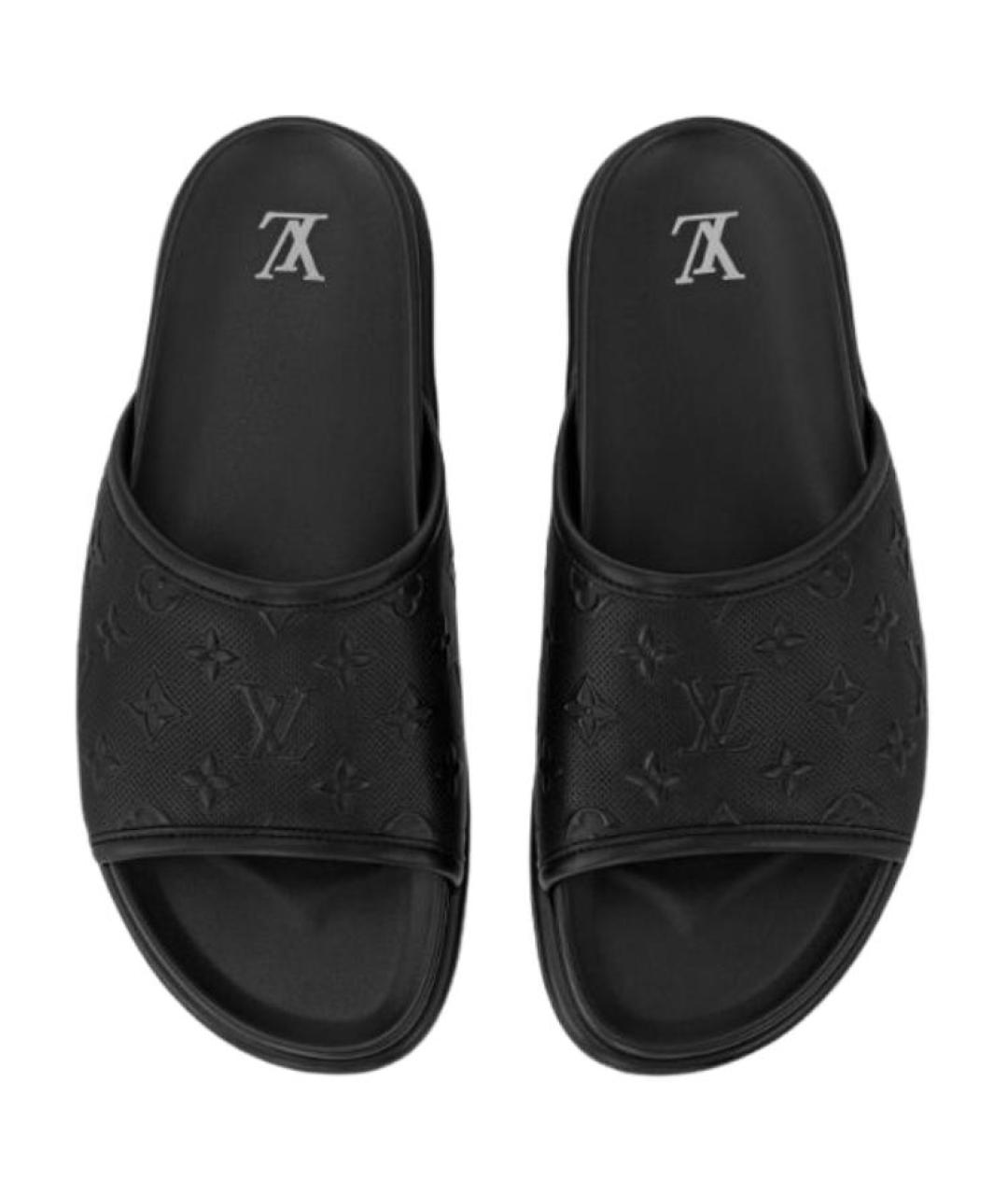 LOUIS VUITTON Черные сандалии, фото 3