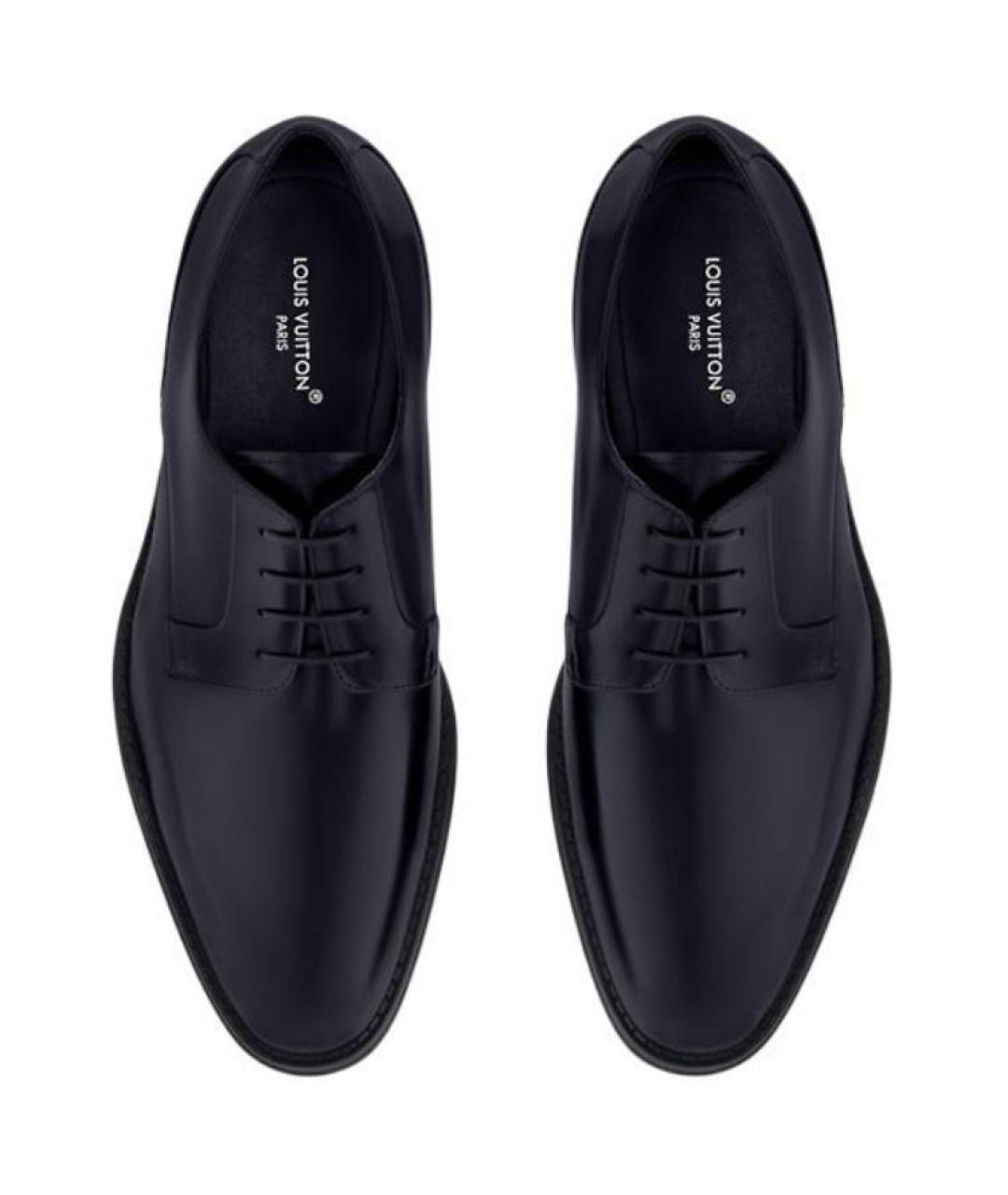 LOUIS VUITTON Черные кожаные туфли, фото 4