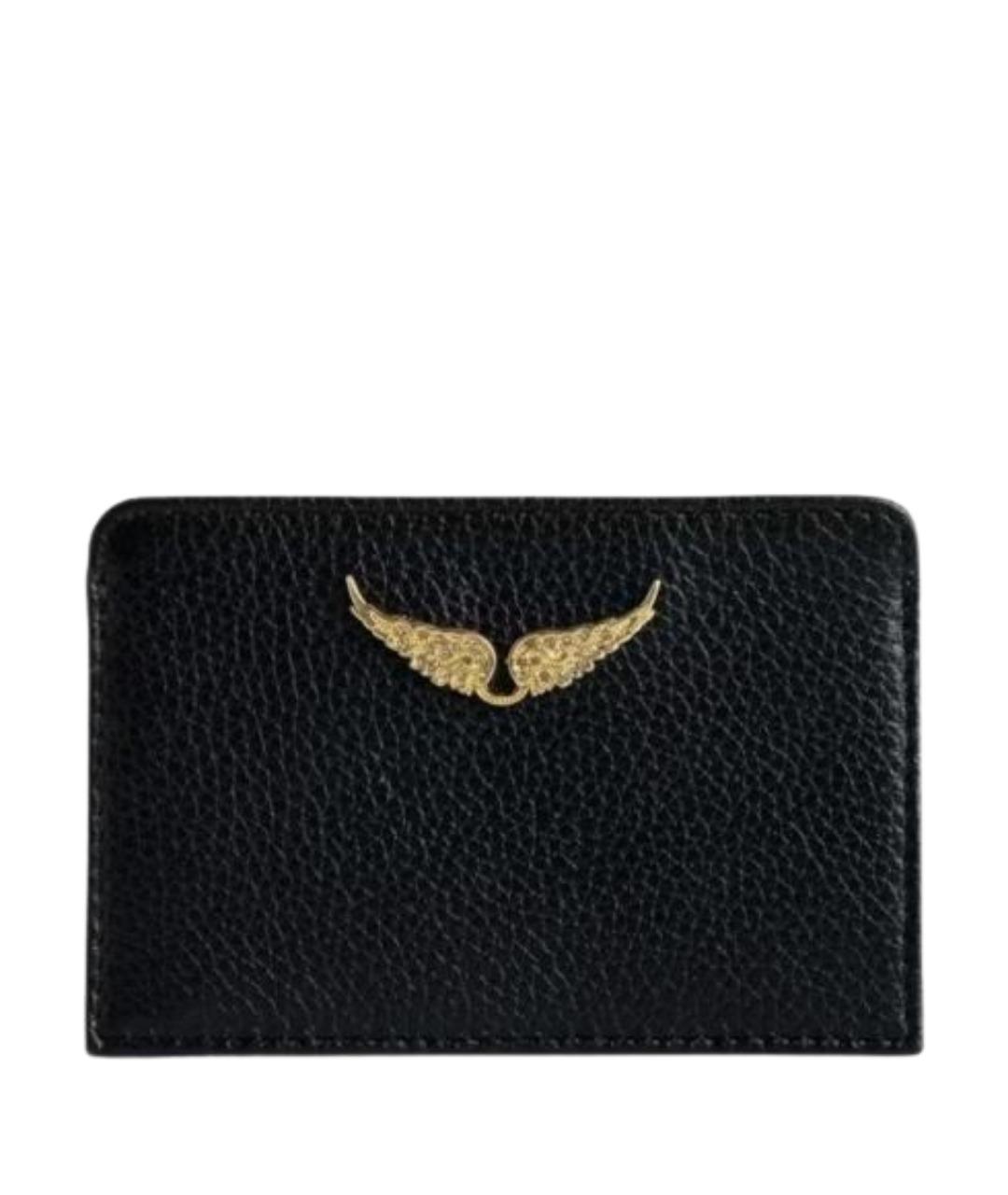 ZADIG & VOLTAIRE Черный кожаный кардхолдер, фото 1