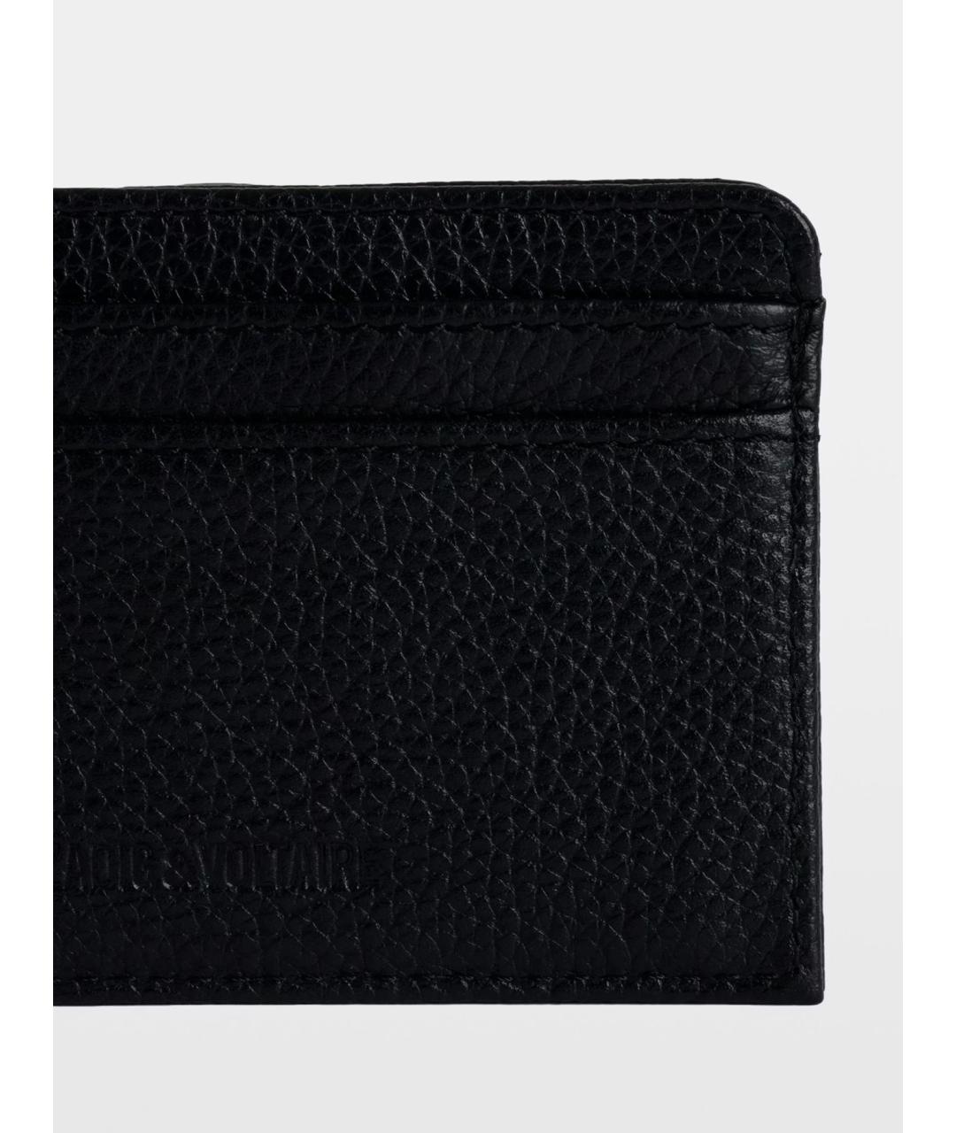 ZADIG & VOLTAIRE Черный кожаный кардхолдер, фото 3