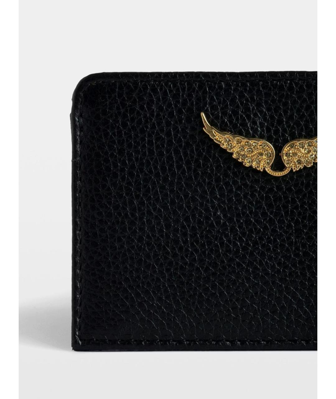 ZADIG & VOLTAIRE Черный кожаный кардхолдер, фото 4