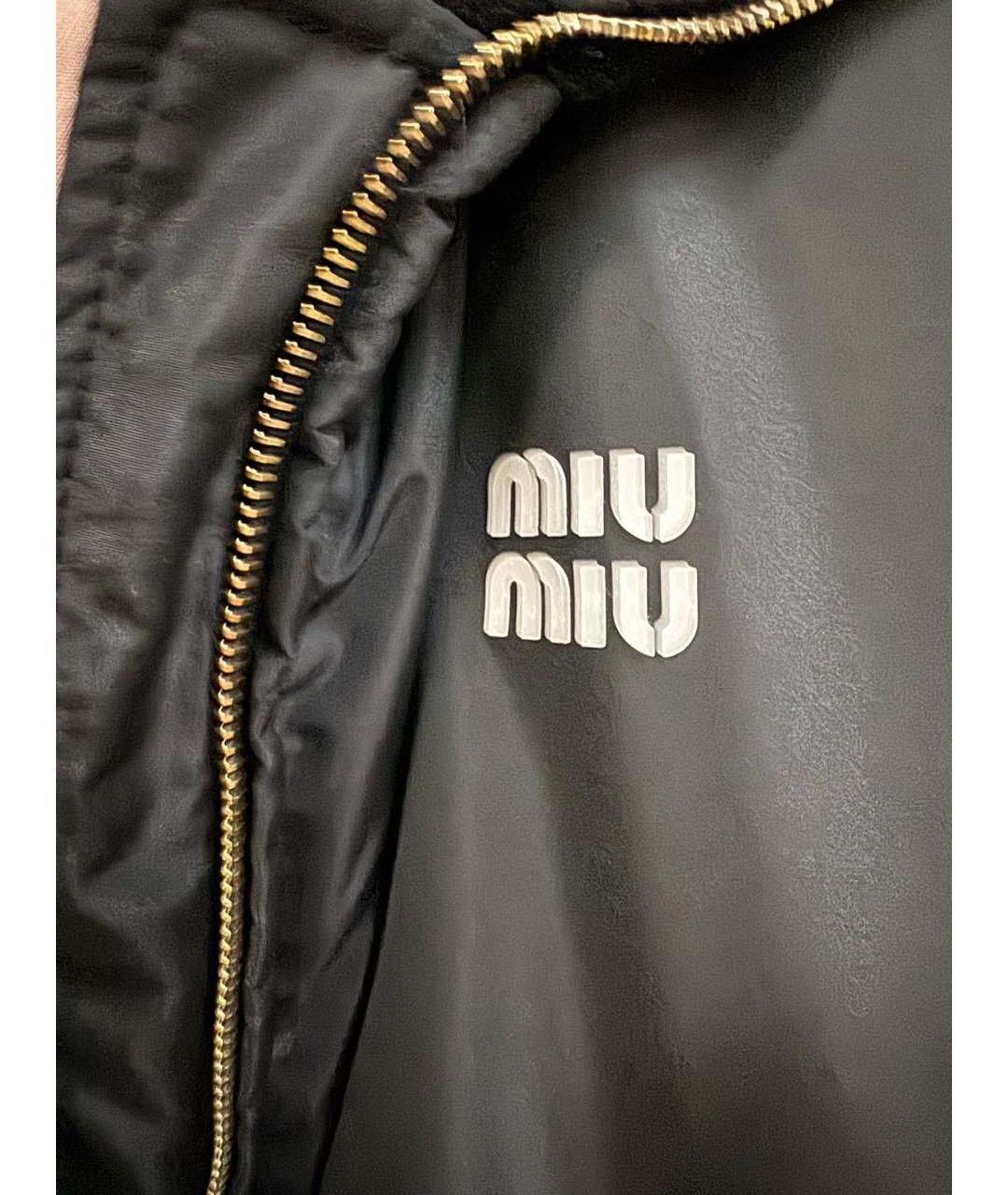 MIU MIU Черный пуховик, фото 5