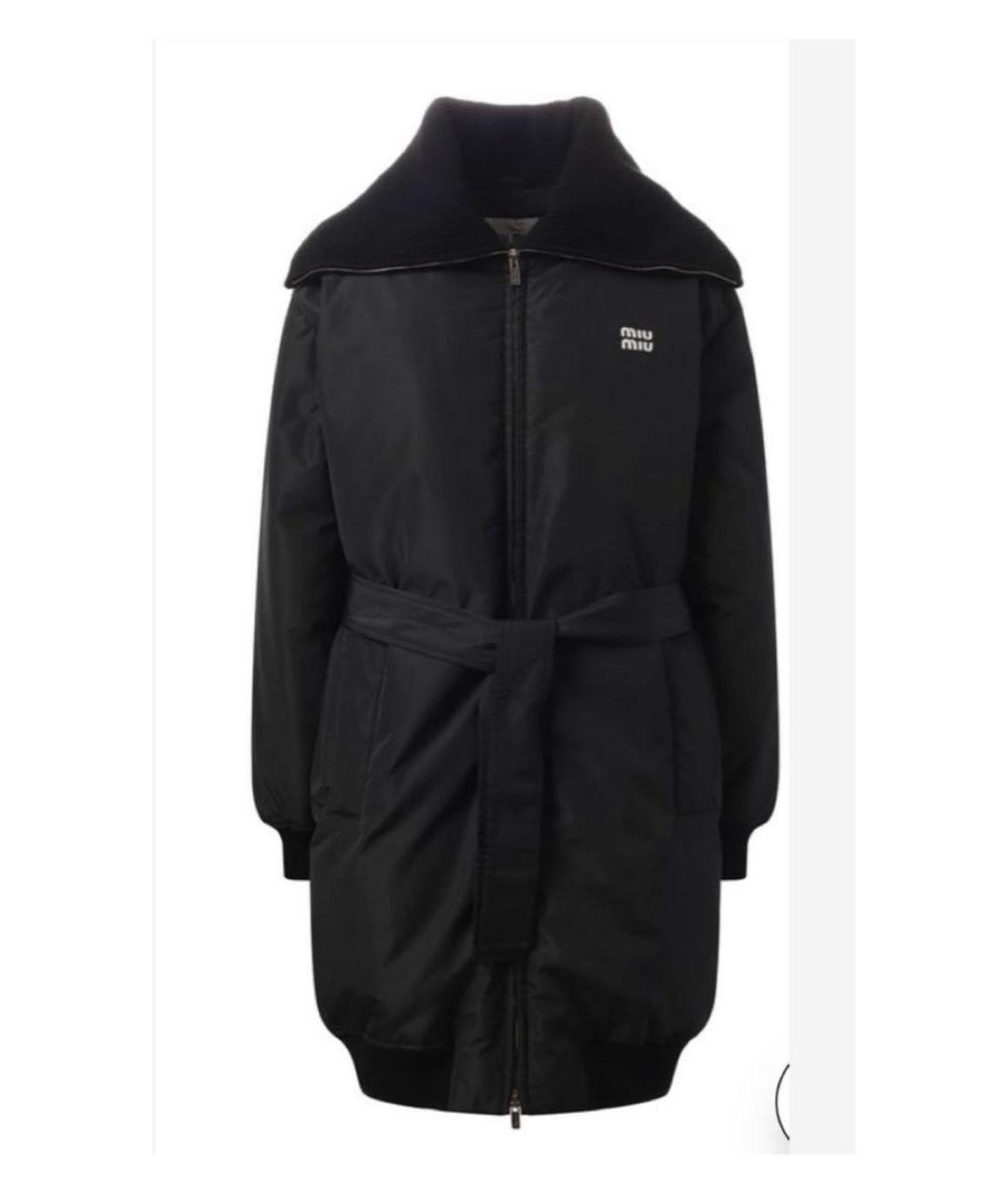 MIU MIU Черный пуховик, фото 9