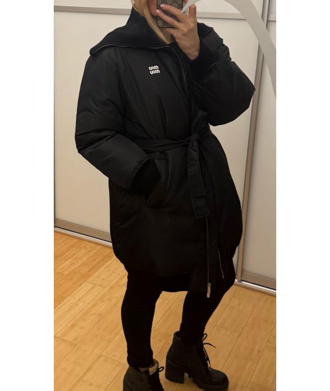 MIU MIU Черный пуховик, фото 8