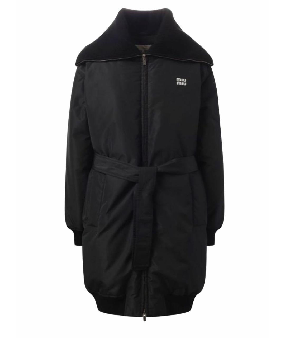 MIU MIU Черный пуховик, фото 1