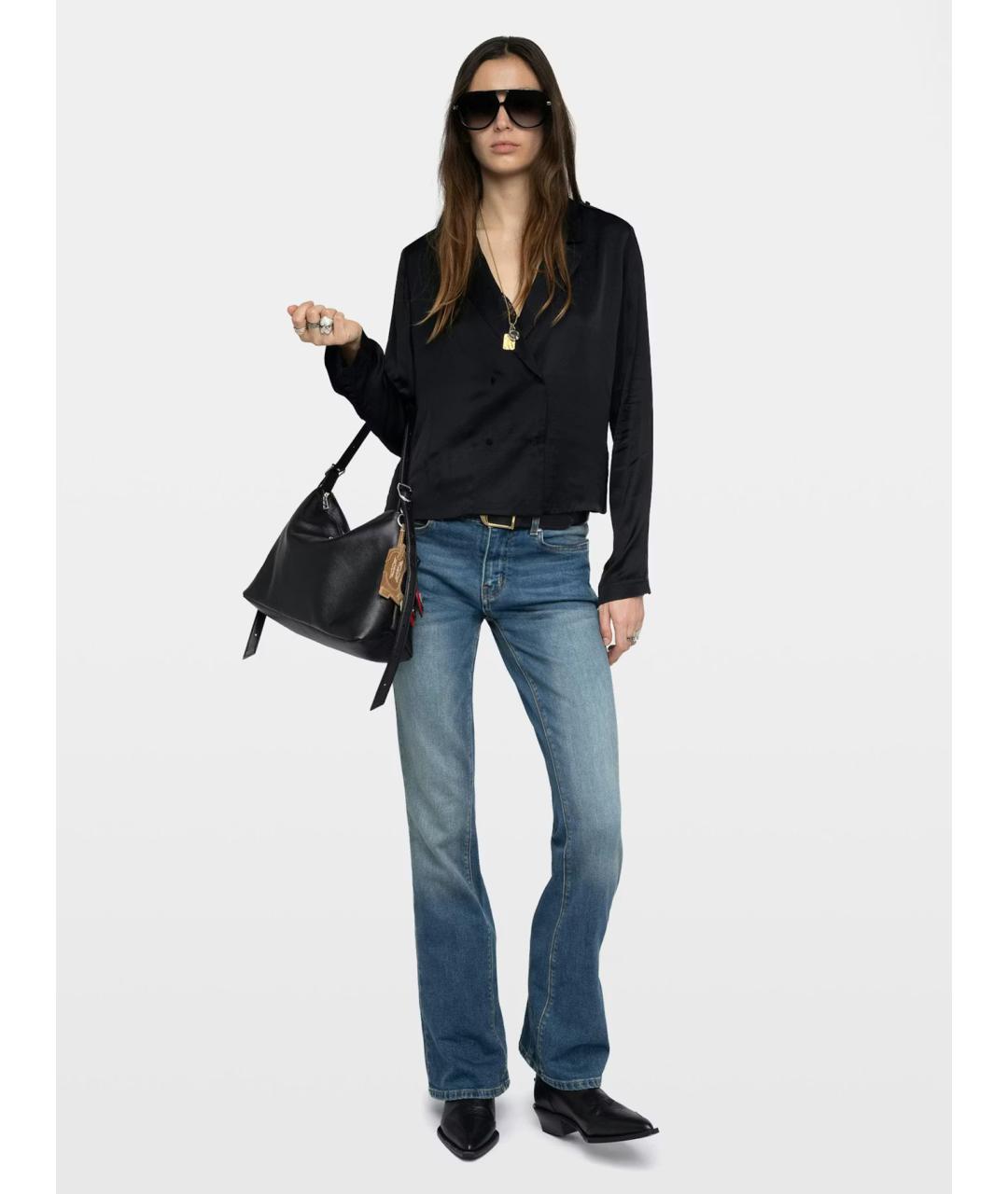 ZADIG & VOLTAIRE Черная вискозная рубашка, фото 4