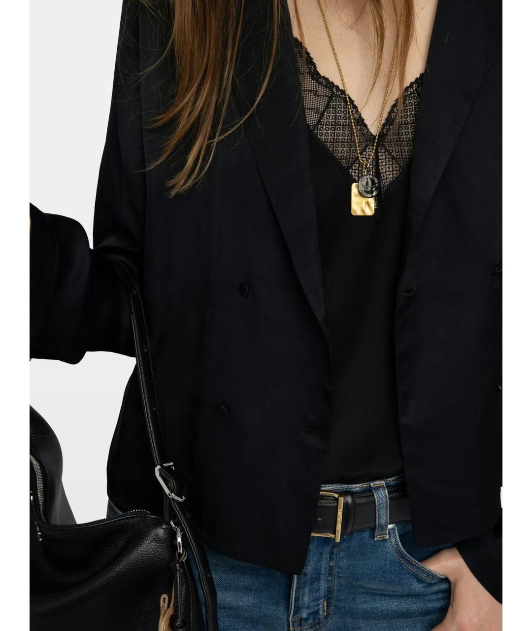 ZADIG & VOLTAIRE Черная вискозная рубашка, фото 7