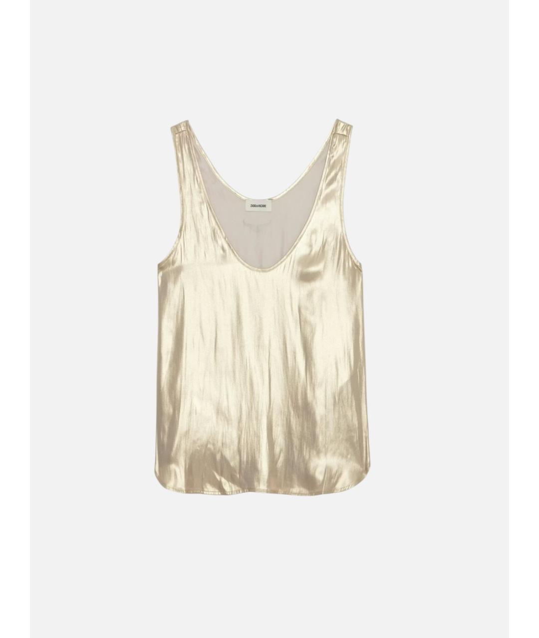 ZADIG & VOLTAIRE Бежевая полиэстеровая блузы, фото 8