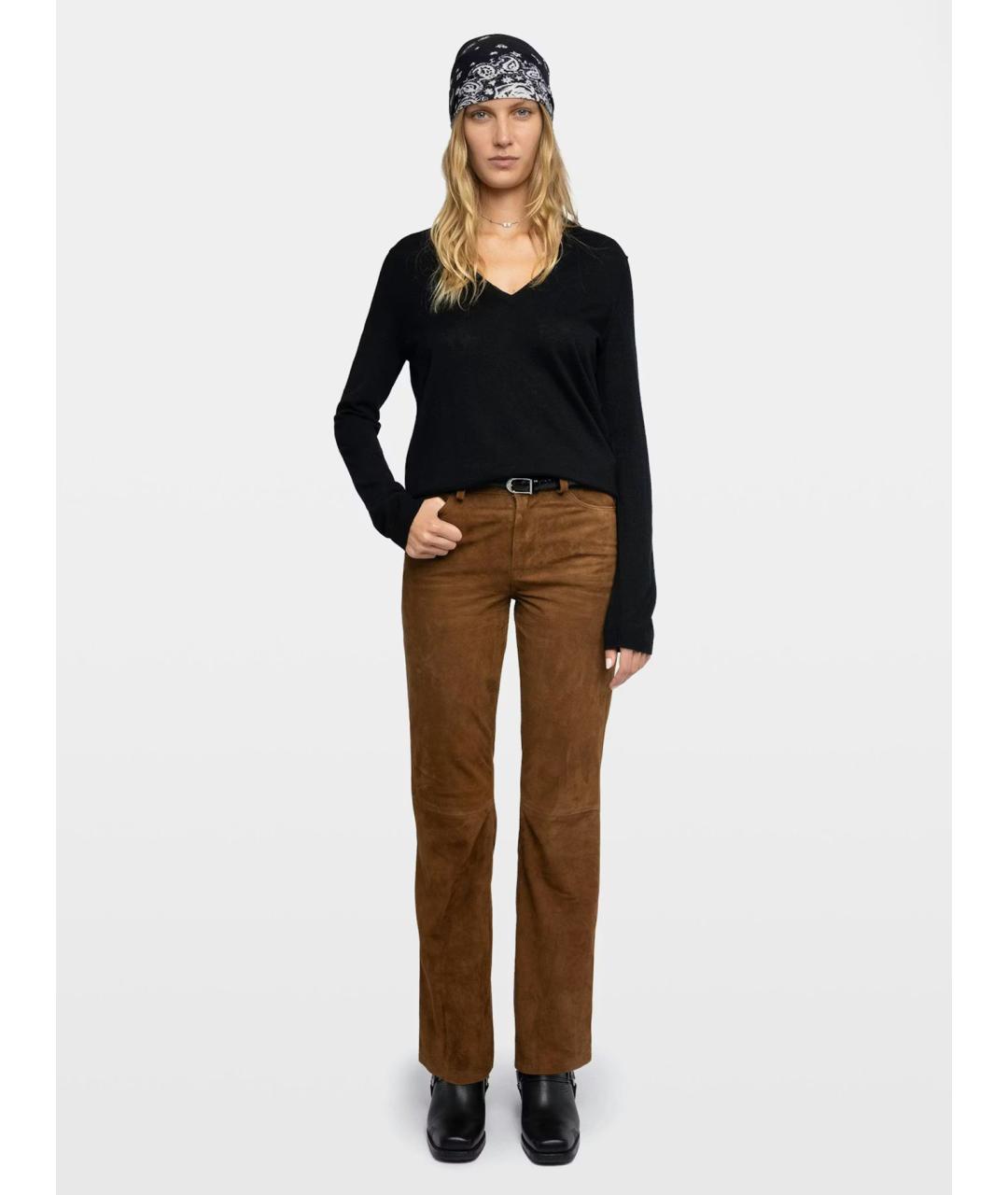 ZADIG & VOLTAIRE Черный кашемировый джемпер / свитер, фото 2