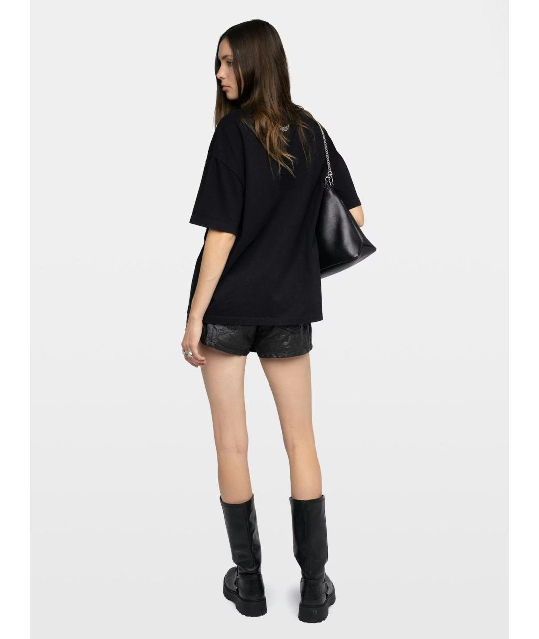 ZADIG & VOLTAIRE Черная хлопковая футболка, фото 3