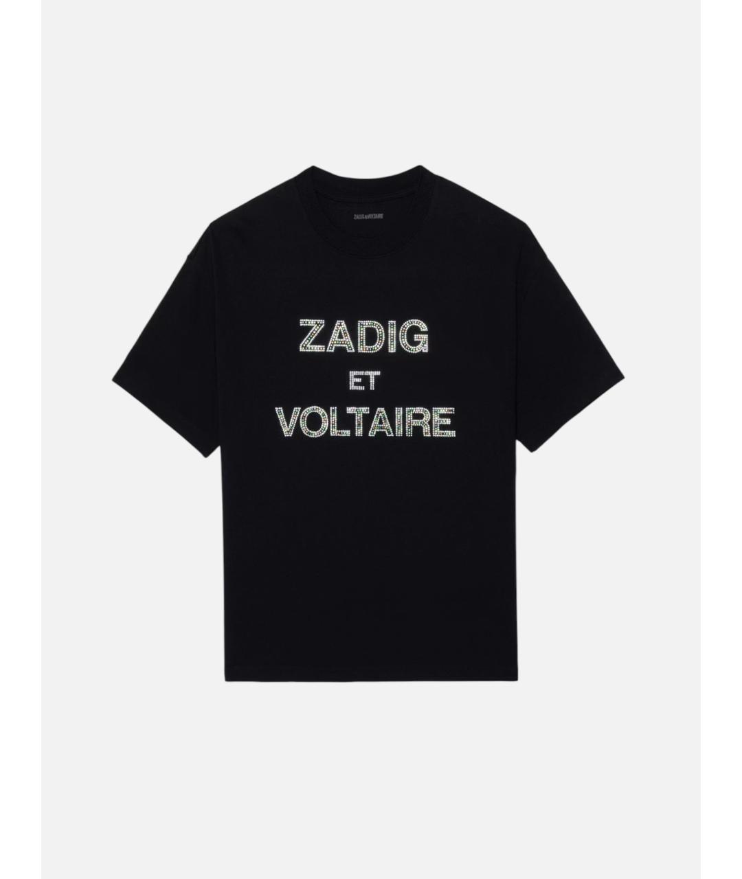 ZADIG & VOLTAIRE Черная хлопковая футболка, фото 8