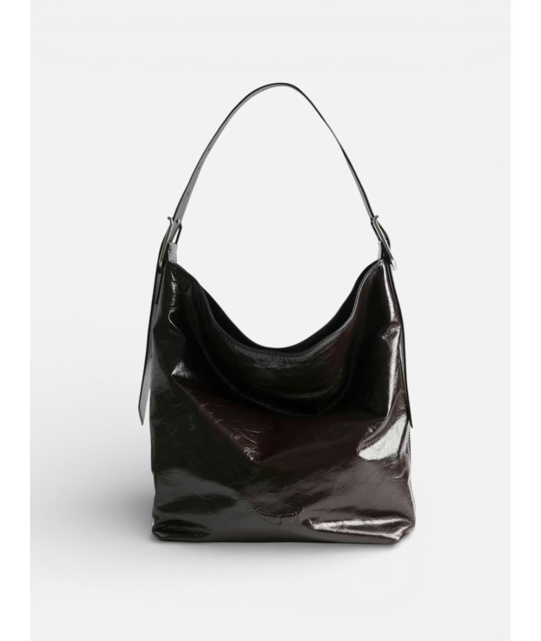 ZADIG & VOLTAIRE Бордовая кожаная сумка через плечо, фото 7