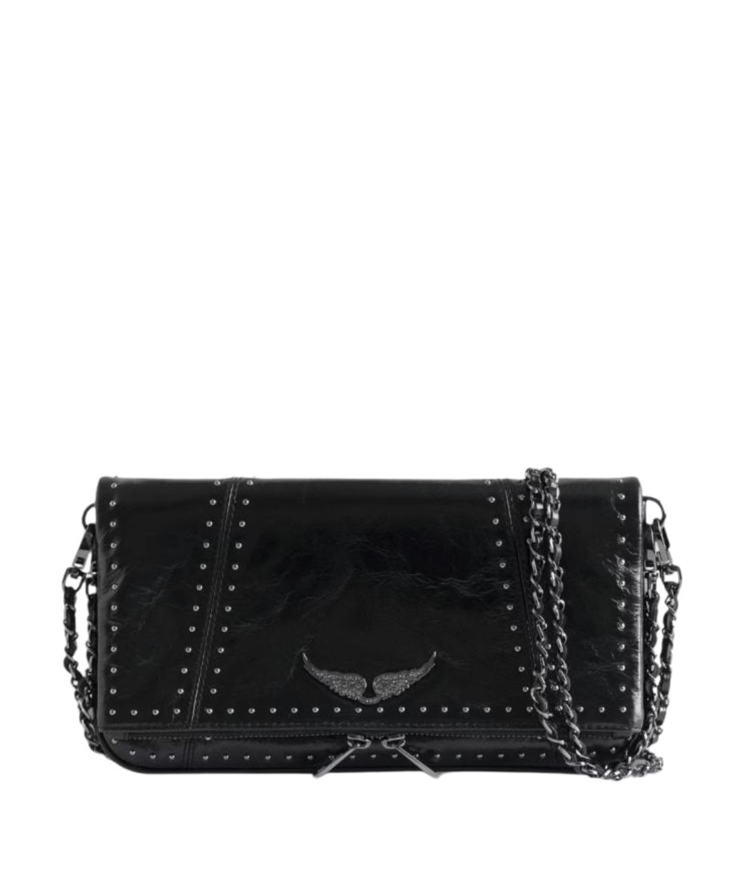 ZADIG & VOLTAIRE Черная кожаная сумка через плечо, фото 1