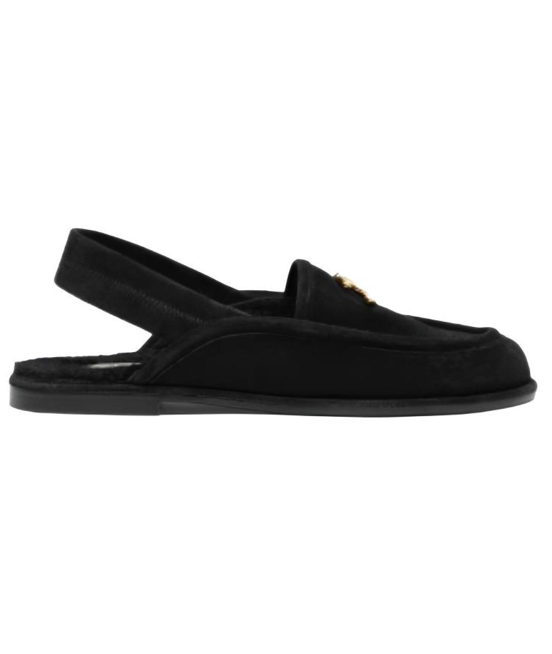 CHANEL Черные кожаные мюли, фото 1