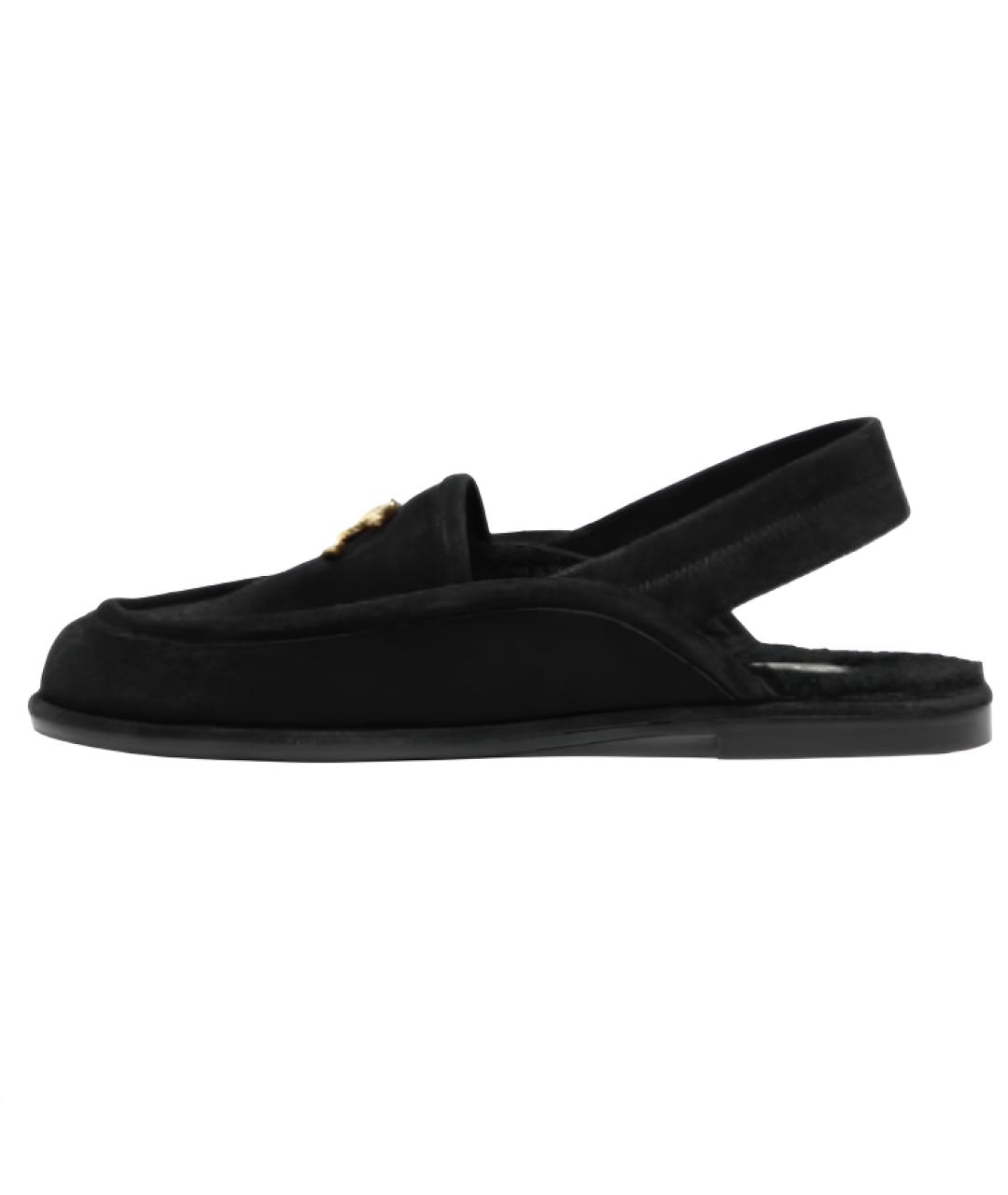 CHANEL Черные кожаные мюли, фото 2