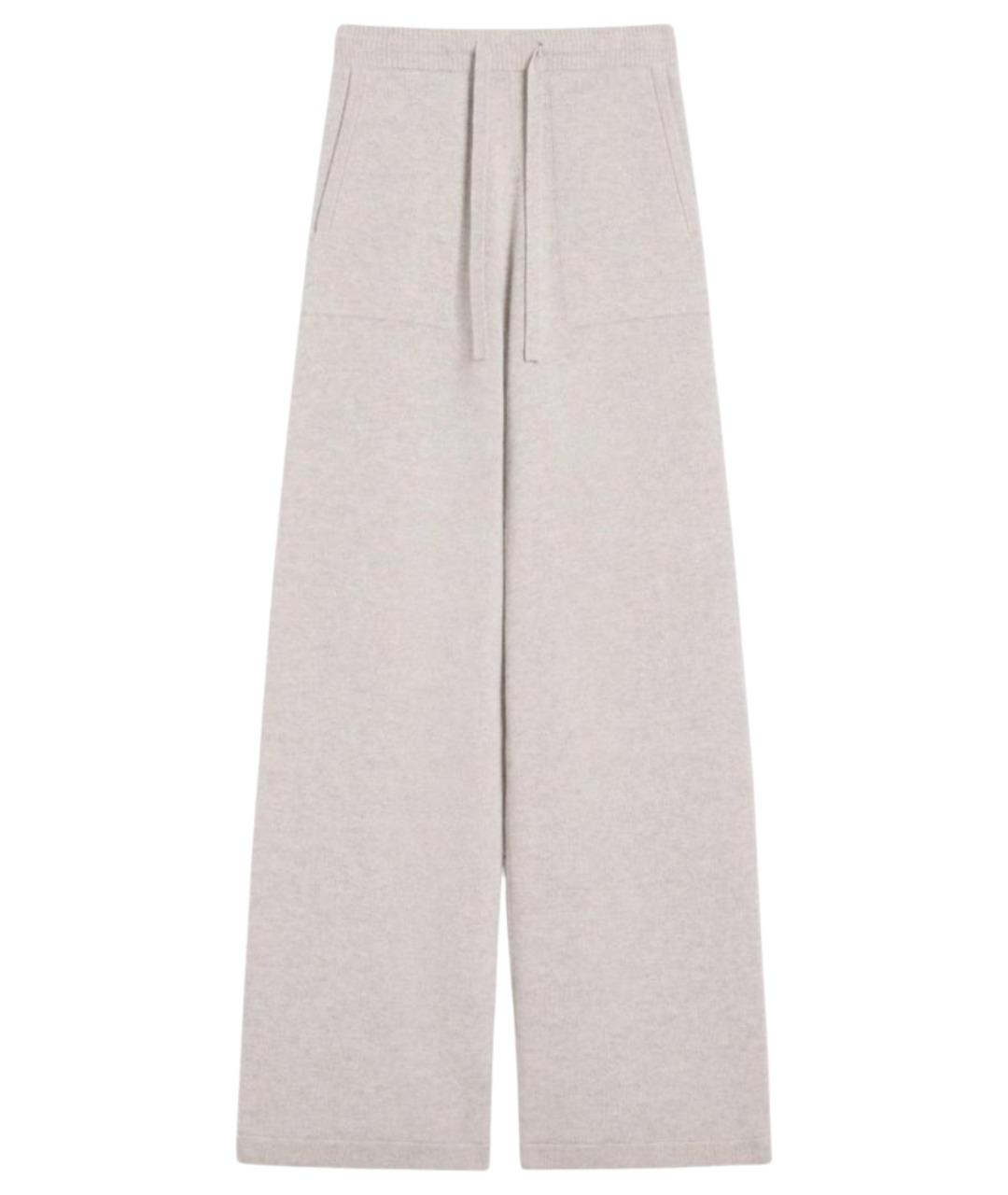 'S MAX MARA Бежевые шерстяные прямые брюки, фото 1