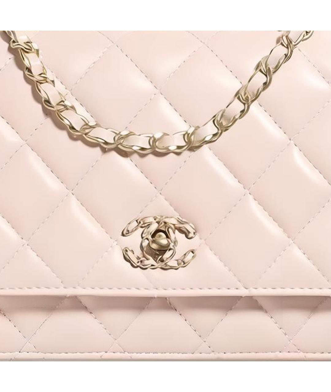 CHANEL Розовая кожаная сумка через плечо, фото 3
