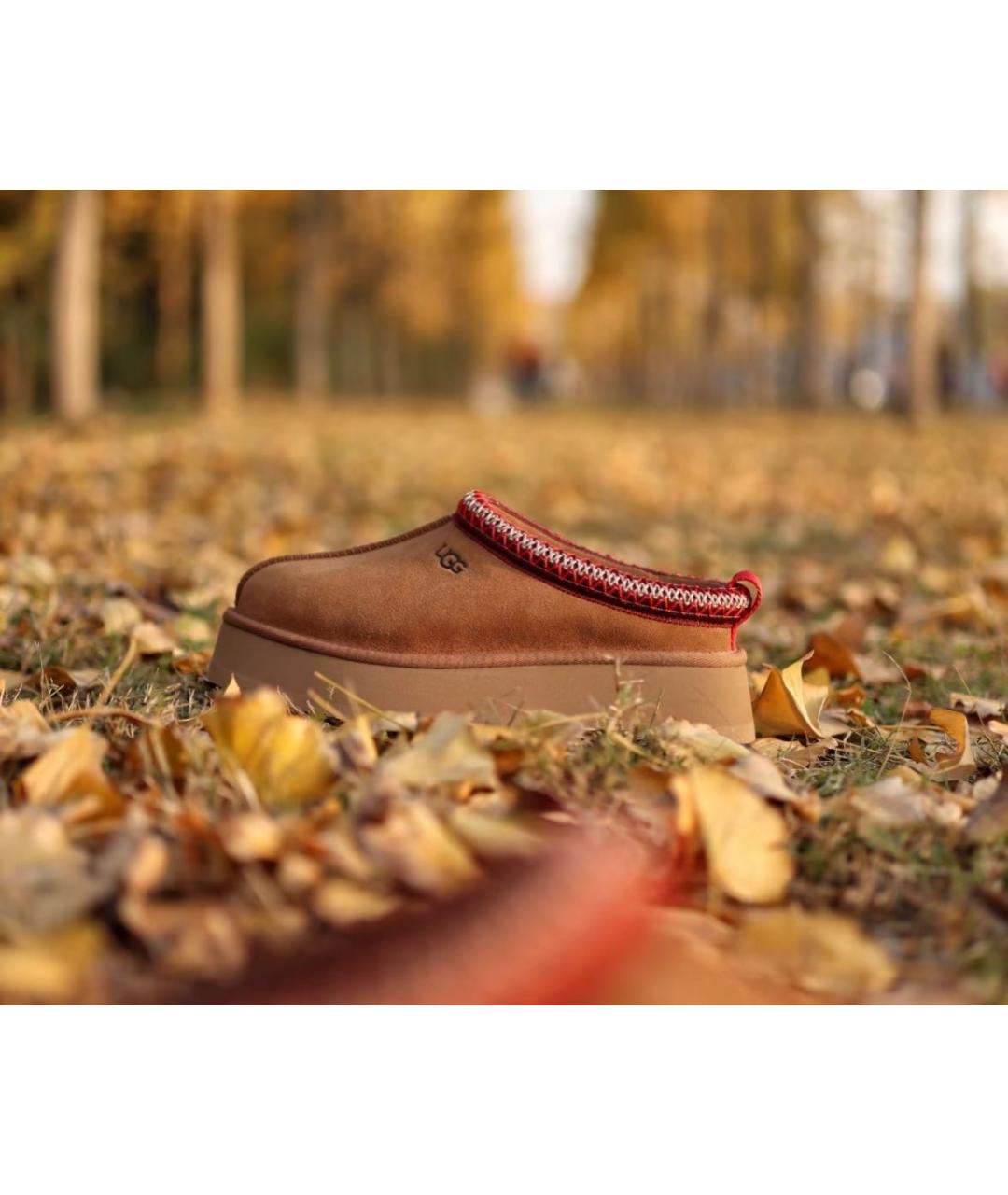 UGG AUSTRALIA Коричневые замшевые сабо, фото 4