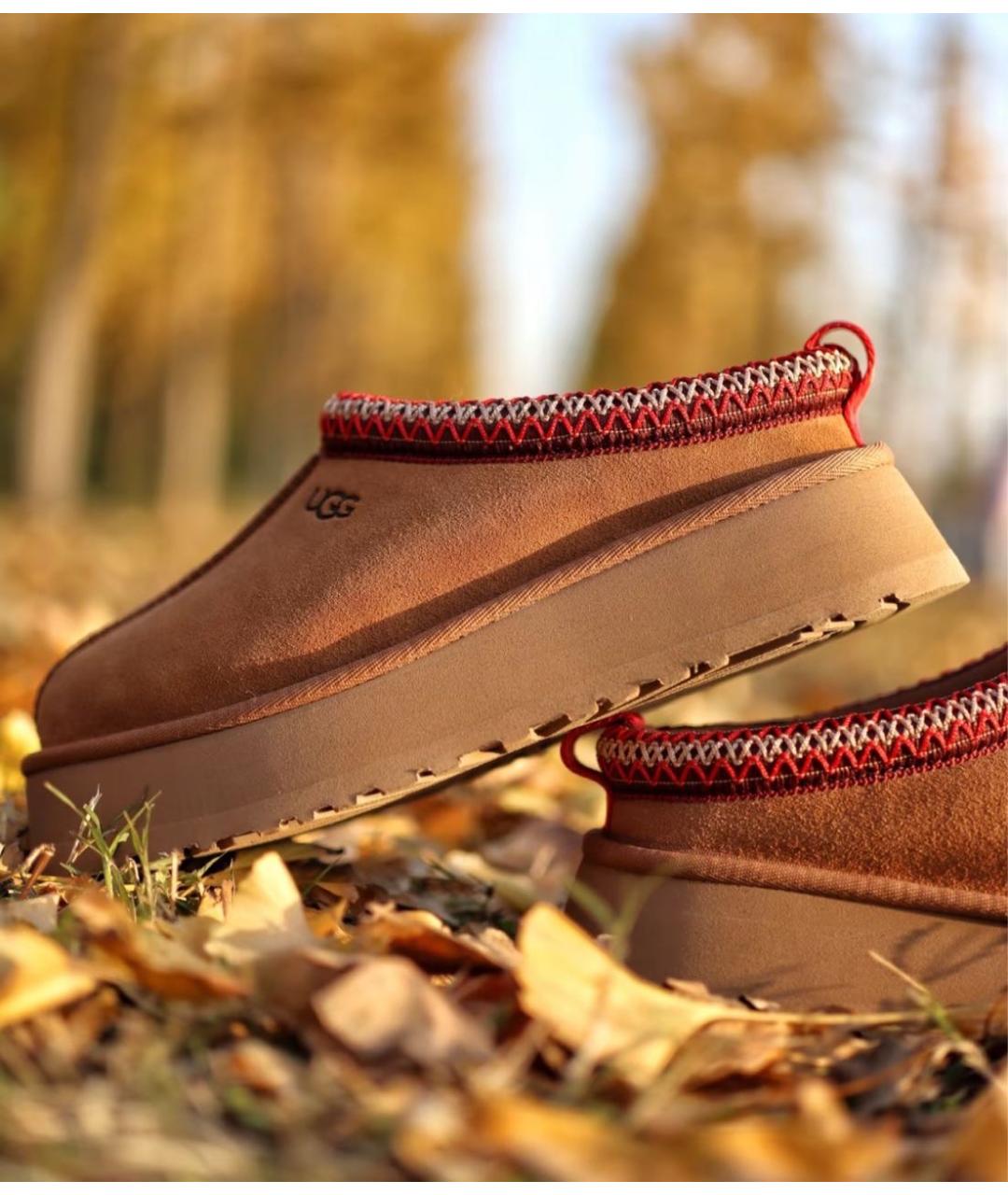 UGG AUSTRALIA Коричневые замшевые сабо, фото 6