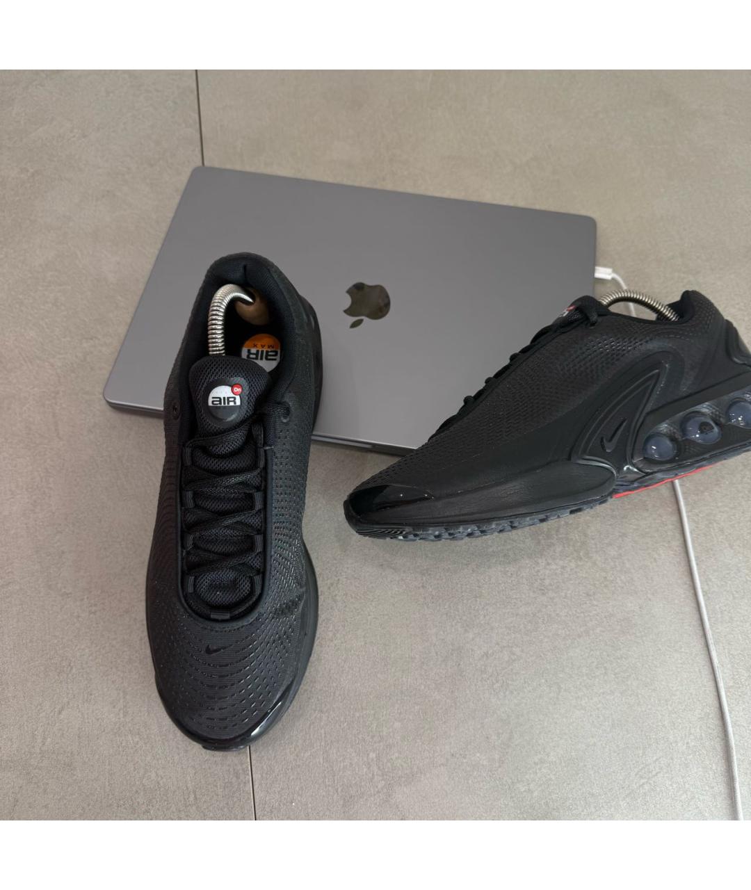 NIKE Черные синтетические низкие кроссовки / кеды, фото 6