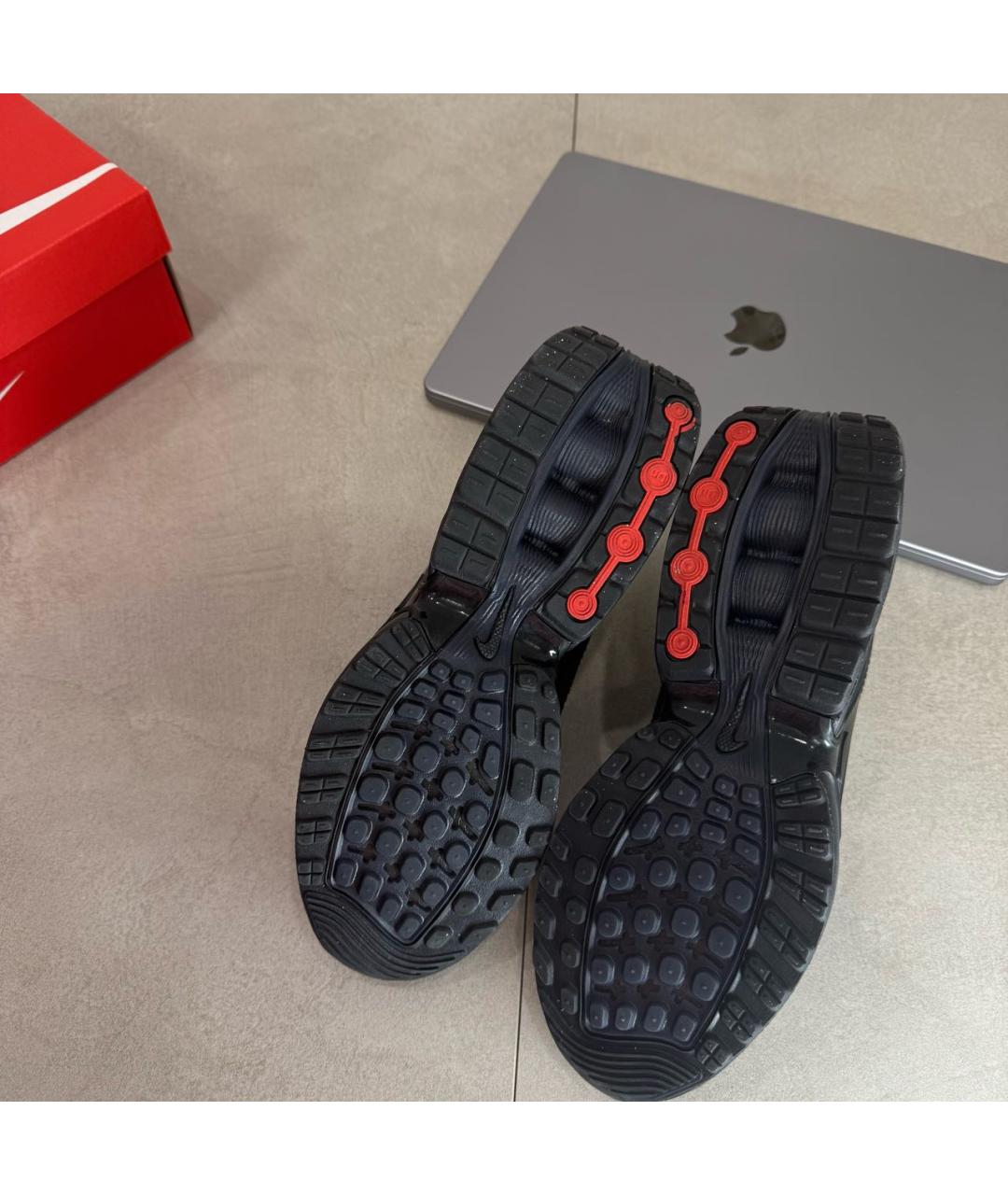 NIKE Черные синтетические низкие кроссовки / кеды, фото 7