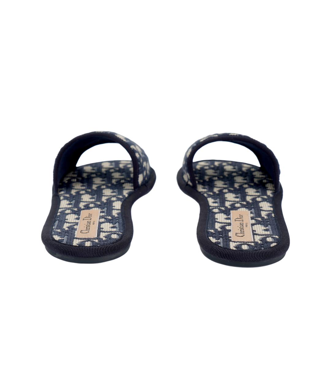 CHRISTIAN DIOR Мульти текстильные сандалии, фото 4