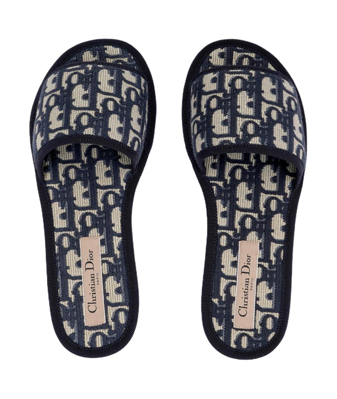 CHRISTIAN DIOR Мульти текстильные сандалии, фото 3