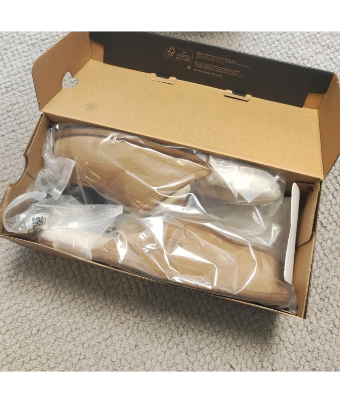 UGG AUSTRALIA Коричневые замшевые шлепанцы, фото 7