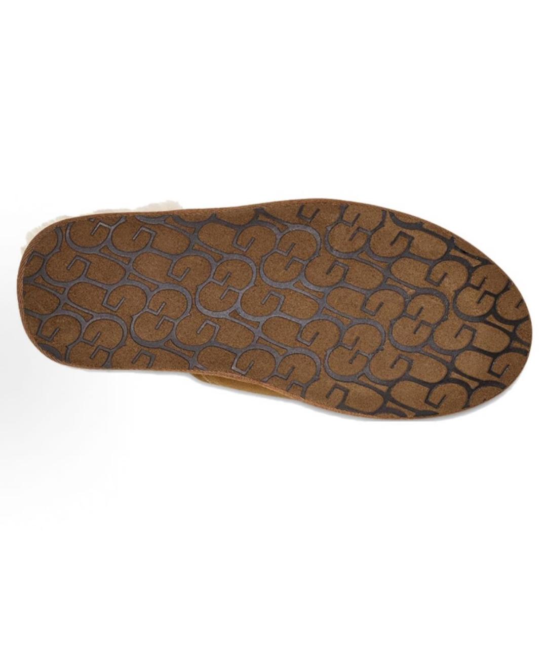 UGG AUSTRALIA Коричневые замшевые шлепанцы, фото 6