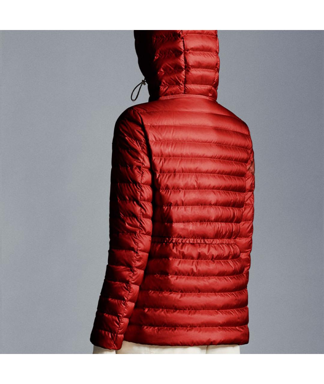 MONCLER Красный пуховик, фото 4
