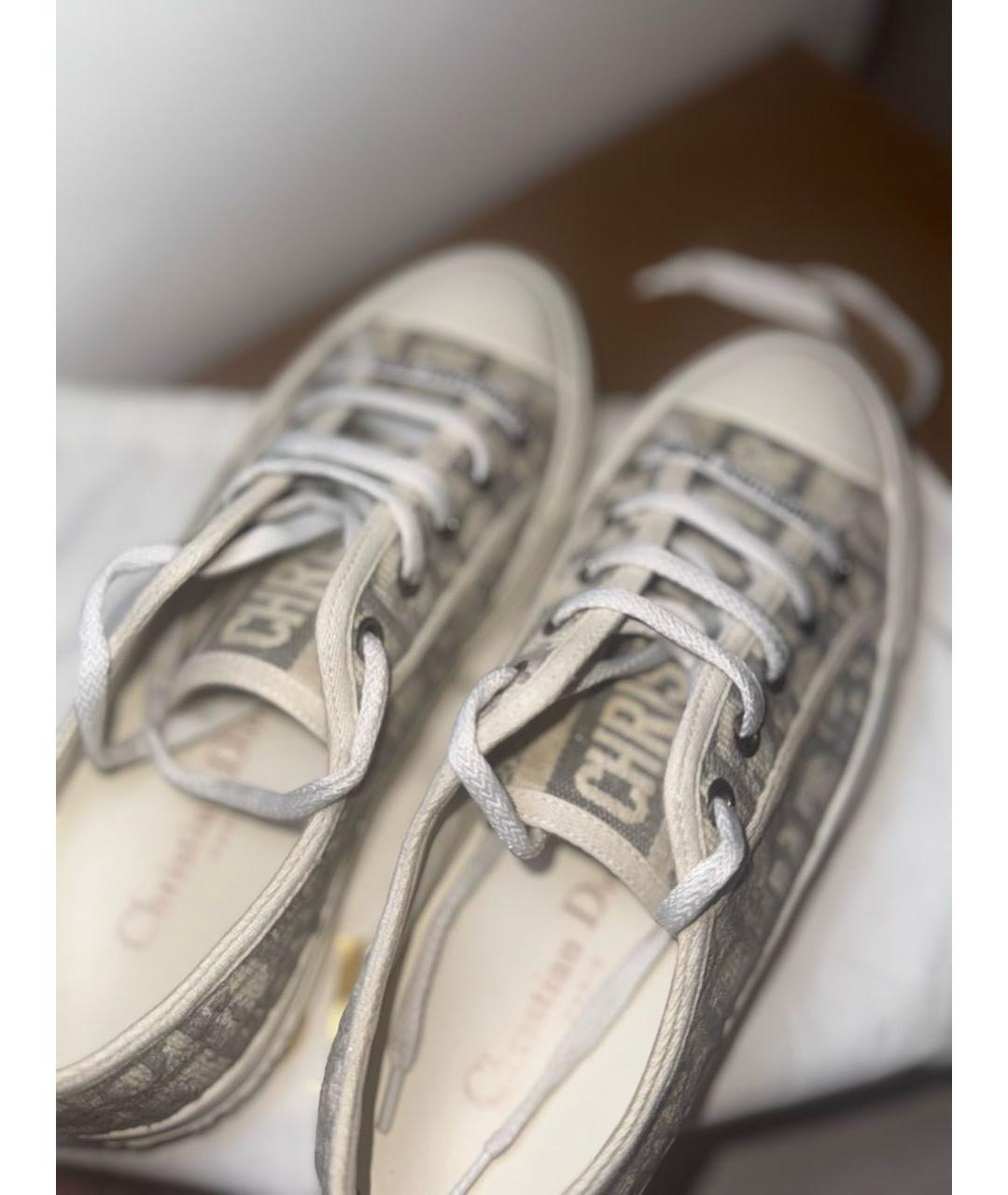 CHRISTIAN DIOR Серые кеды, фото 3