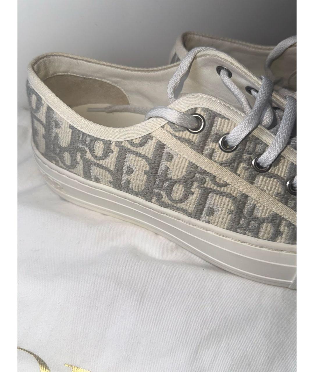 CHRISTIAN DIOR Серые кеды, фото 2