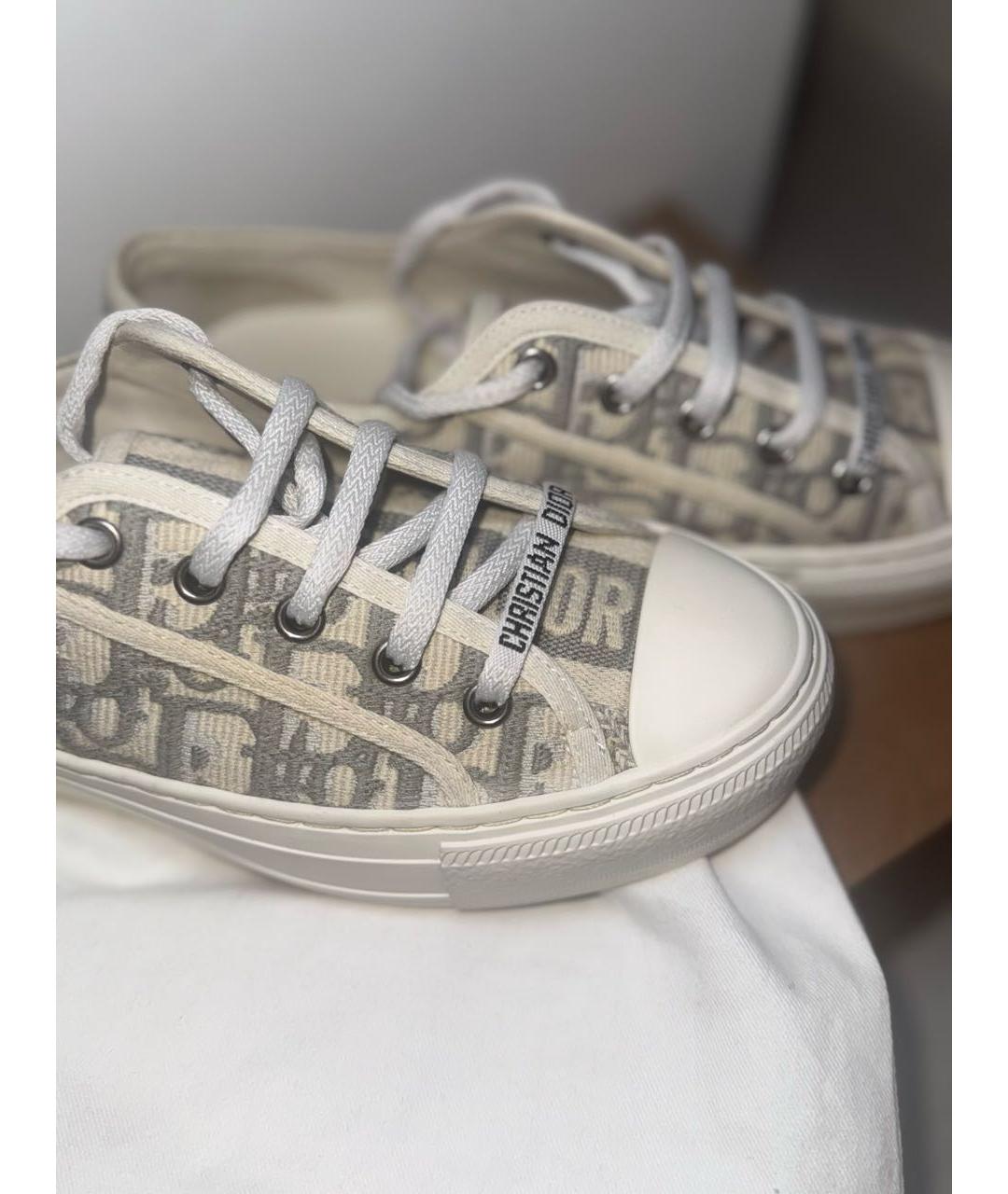CHRISTIAN DIOR Серые кеды, фото 4