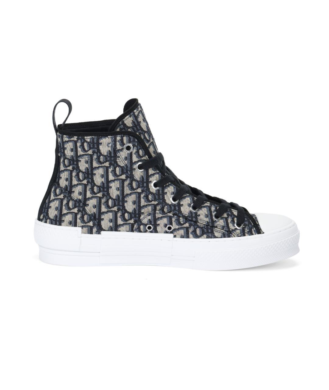 CHRISTIAN DIOR Мульти текстильные высокие кроссовки / кеды, фото 1
