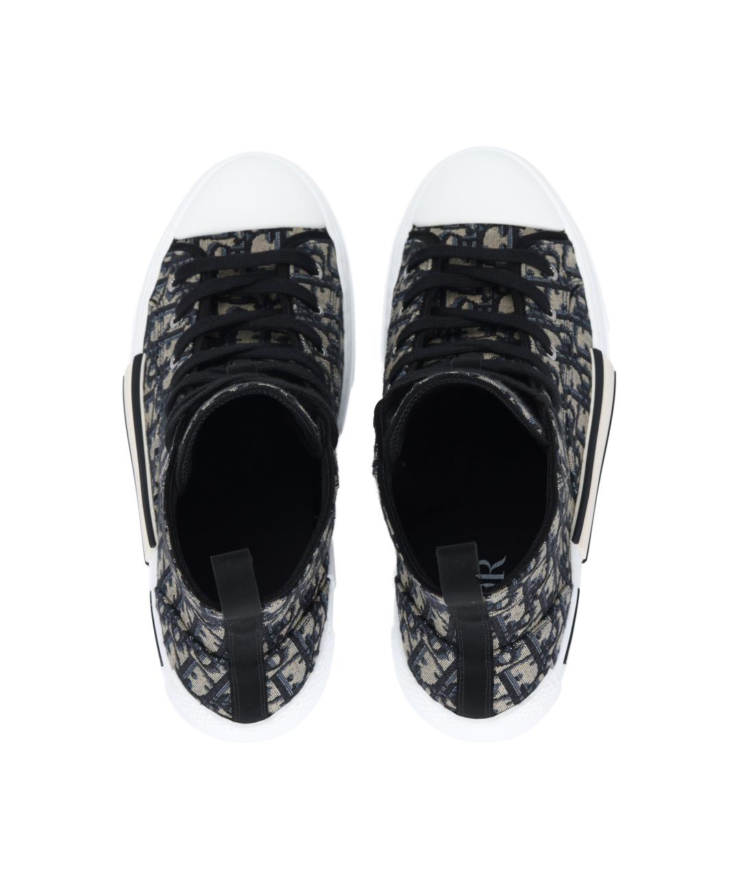 CHRISTIAN DIOR Мульти текстильные высокие кроссовки / кеды, фото 3