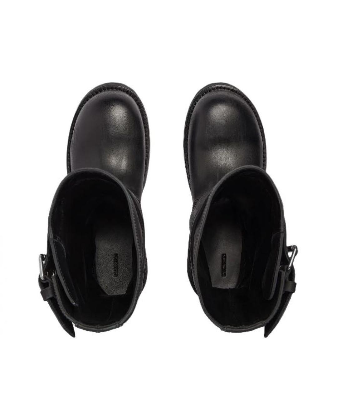 BALENCIAGA Черные кожаные ботинки, фото 5