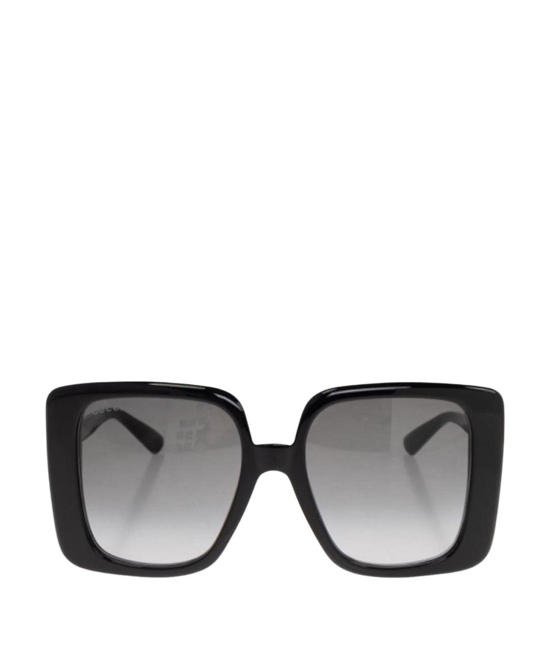 GUCCI Черные пластиковые солнцезащитные очки, фото 1