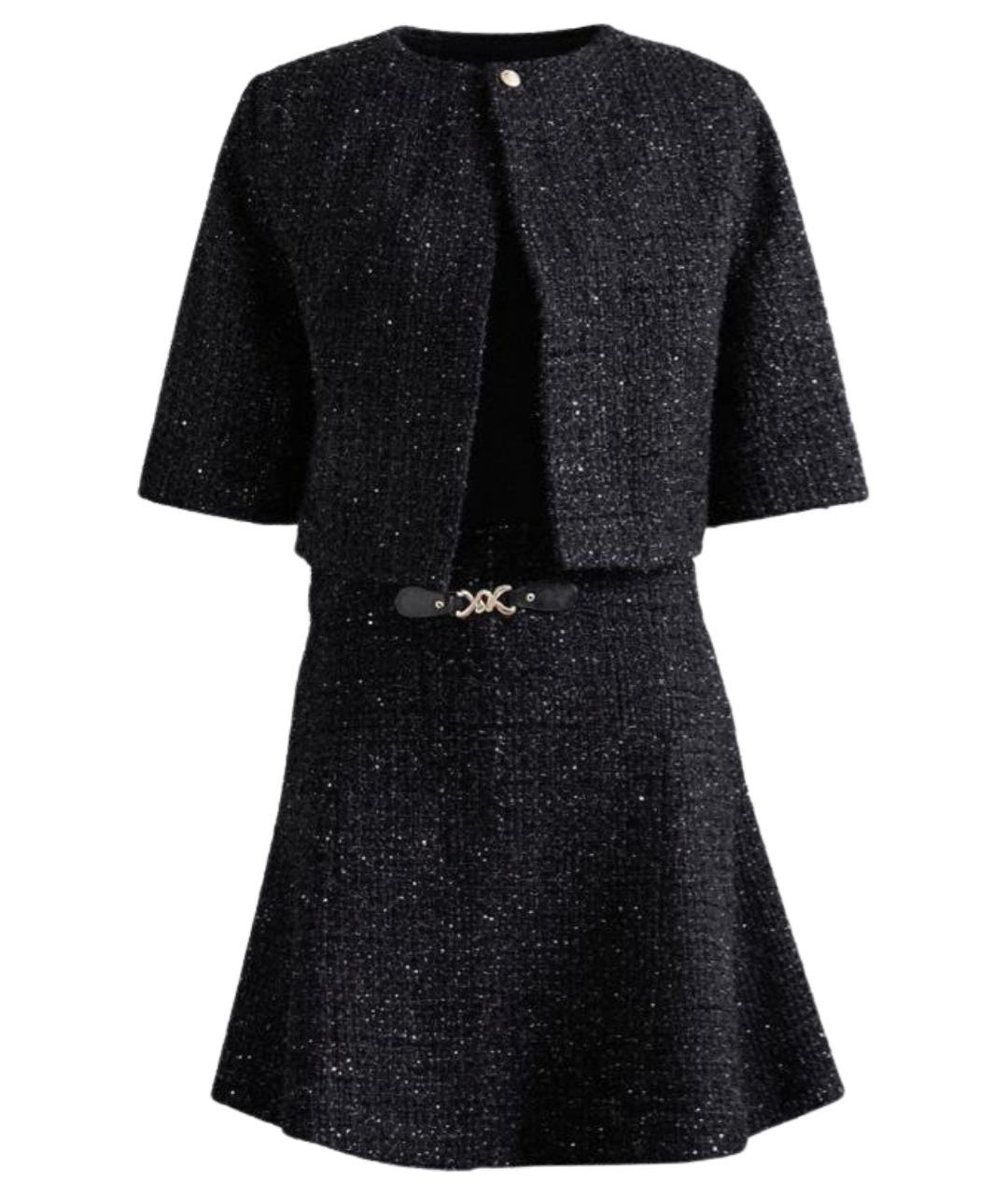 MAJE Черное хлопковое вечернее платье, фото 1