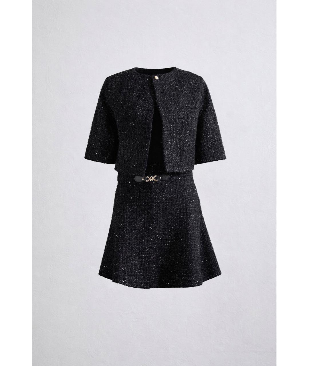 MAJE Черное хлопковое вечернее платье, фото 5