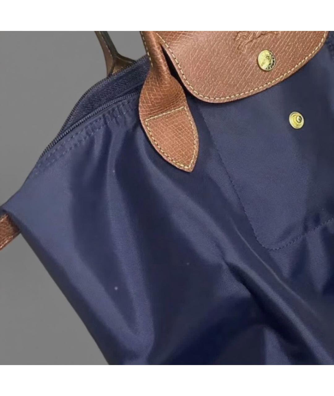 LONGCHAMP Темно-синяя сумка тоут, фото 7