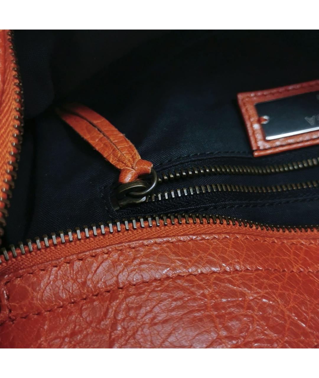 BALENCIAGA Красная кожаная сумка тоут, фото 8