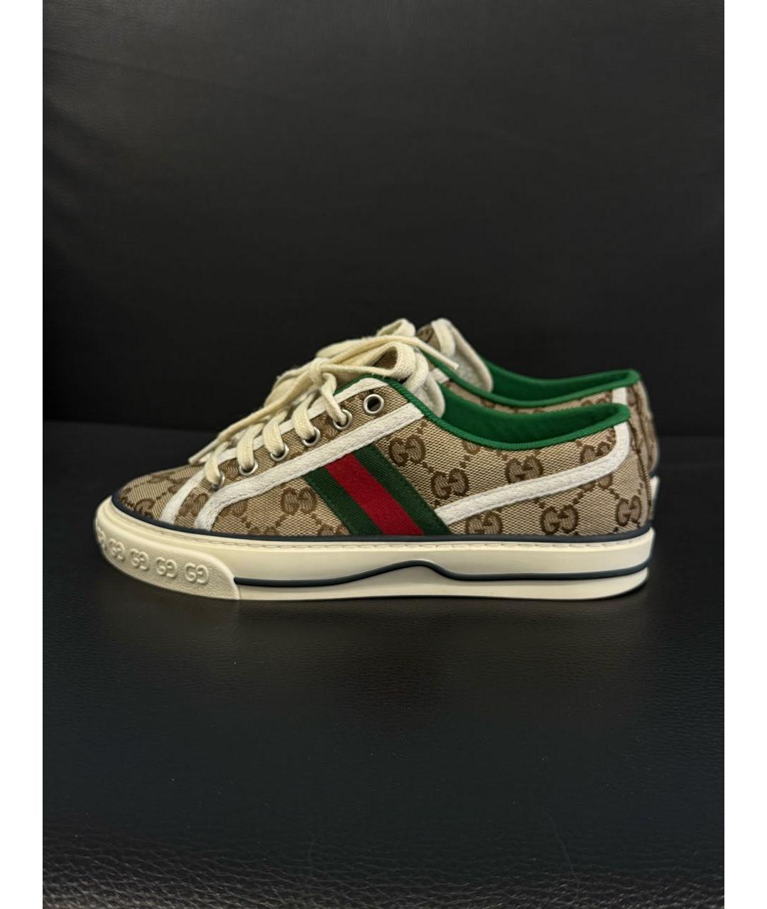 GUCCI Коричневые кеды, фото 5