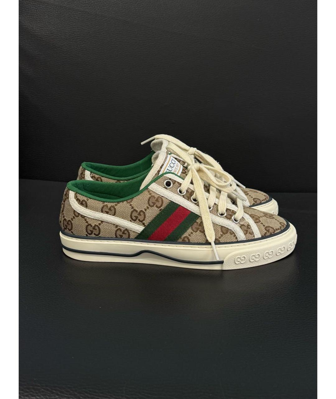 GUCCI Коричневые кеды, фото 9