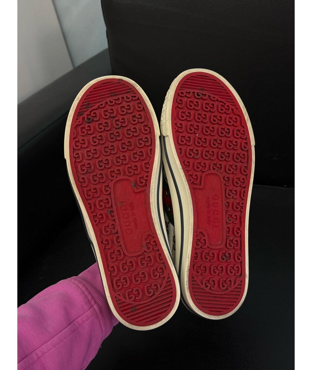 GUCCI Коричневые кеды, фото 6