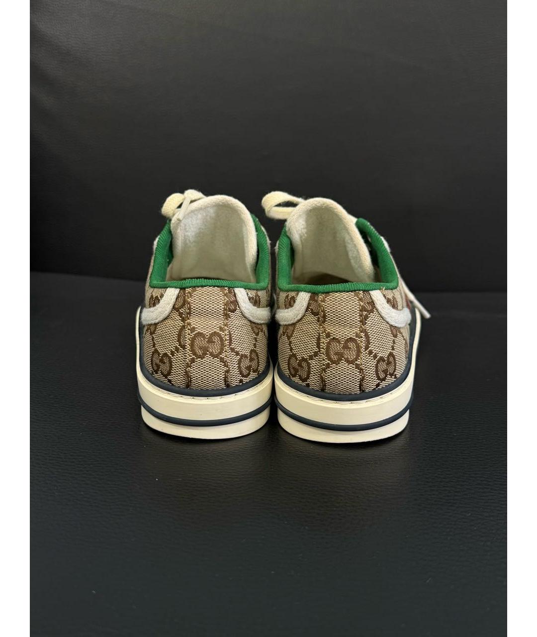 GUCCI Коричневые кеды, фото 4