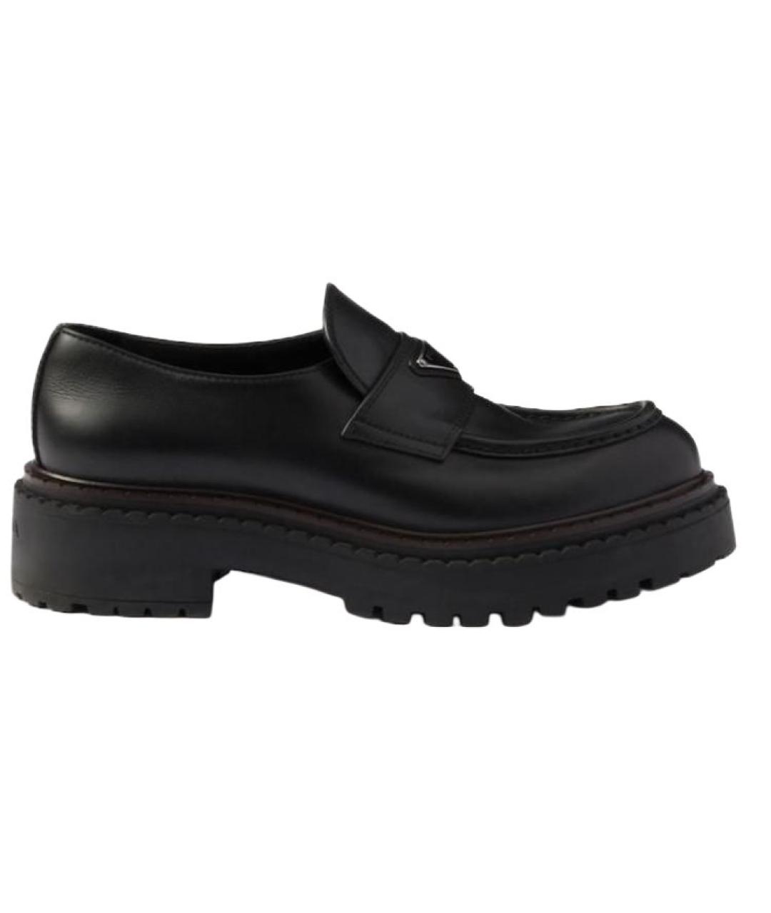 PRADA Черные кожаные лоферы, фото 7