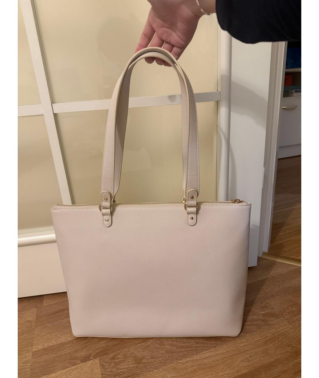 LIU JO Бежевая сумка тоут из искусственной кожи, фото 3