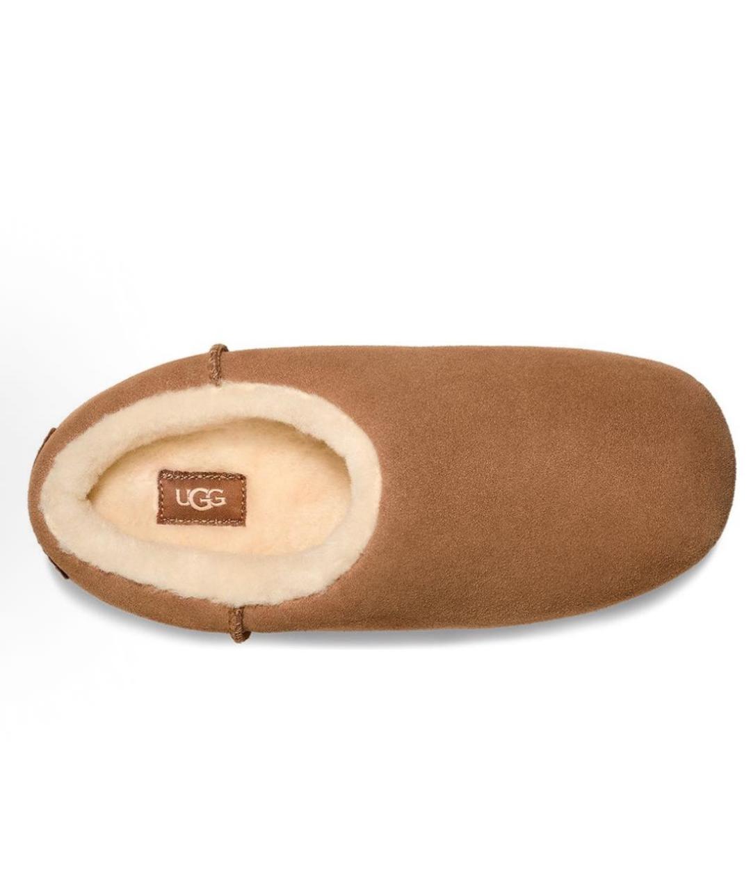 UGG AUSTRALIA Коричневые замшевые сабо, фото 4