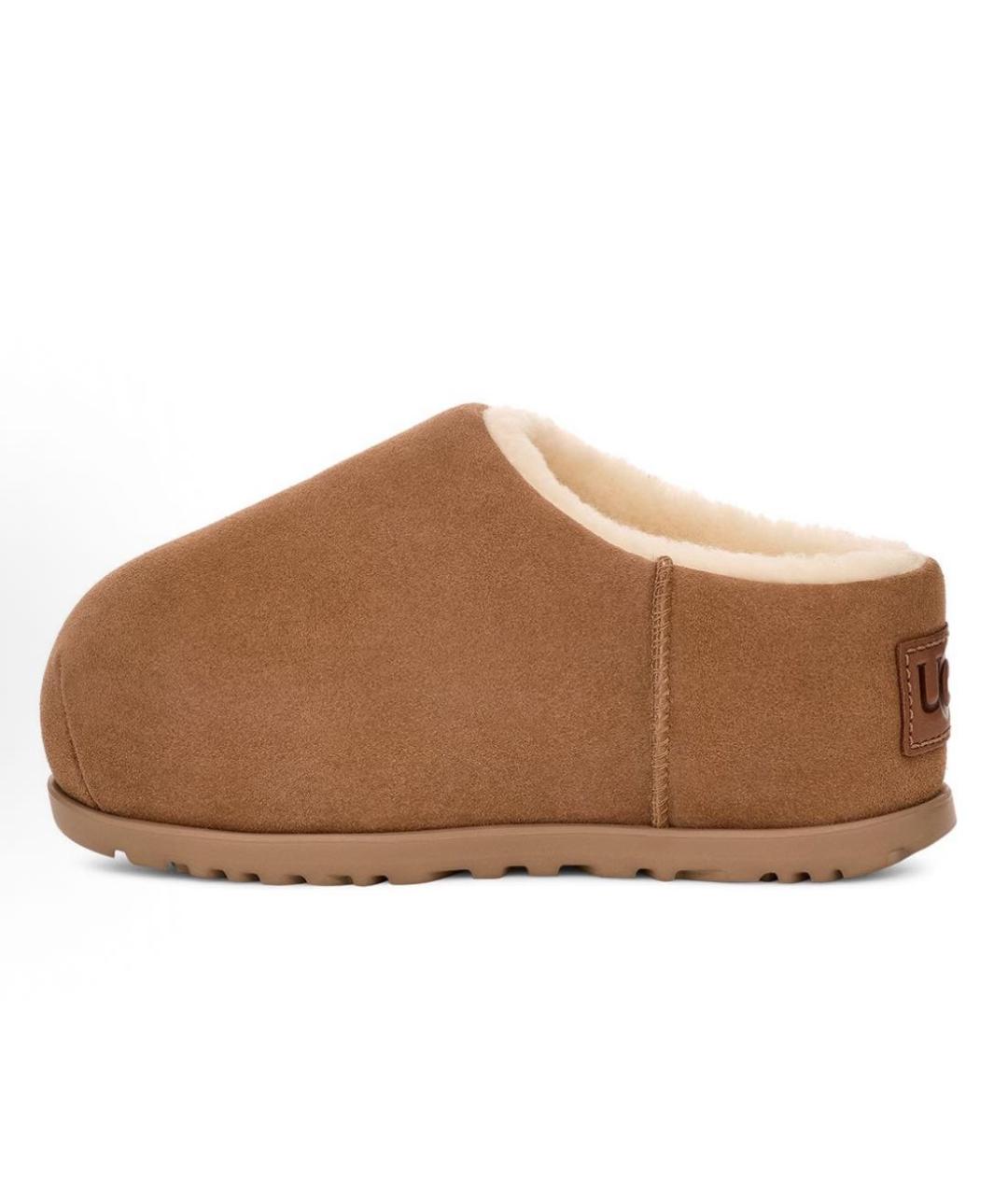 UGG AUSTRALIA Коричневые замшевые сабо, фото 9